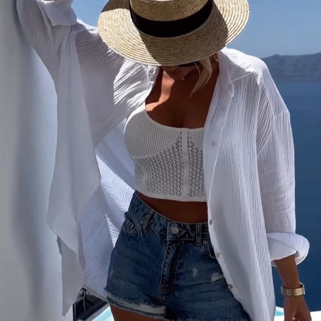 Anna - Camisa casual de algodón Horus