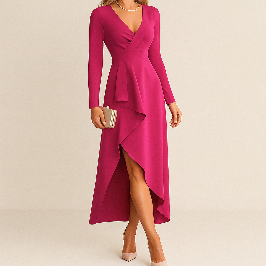 Elegante vestido MIDI de otoño