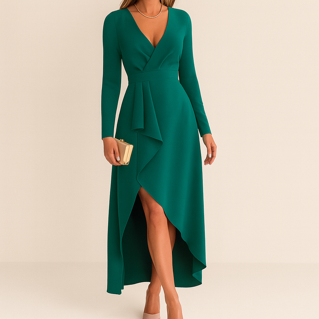 Elegante vestido MIDI de otoño