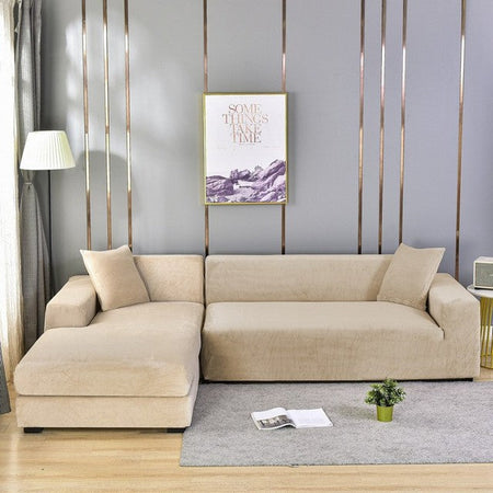 LuxurySofa™ - Funda de sofá elástica de terciopelo